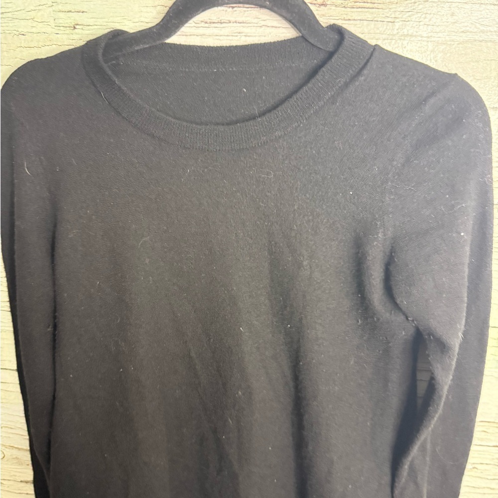 Proenza Schouler dress long sleeve blue black wool silk size xs oversized - Picture 2 of 10